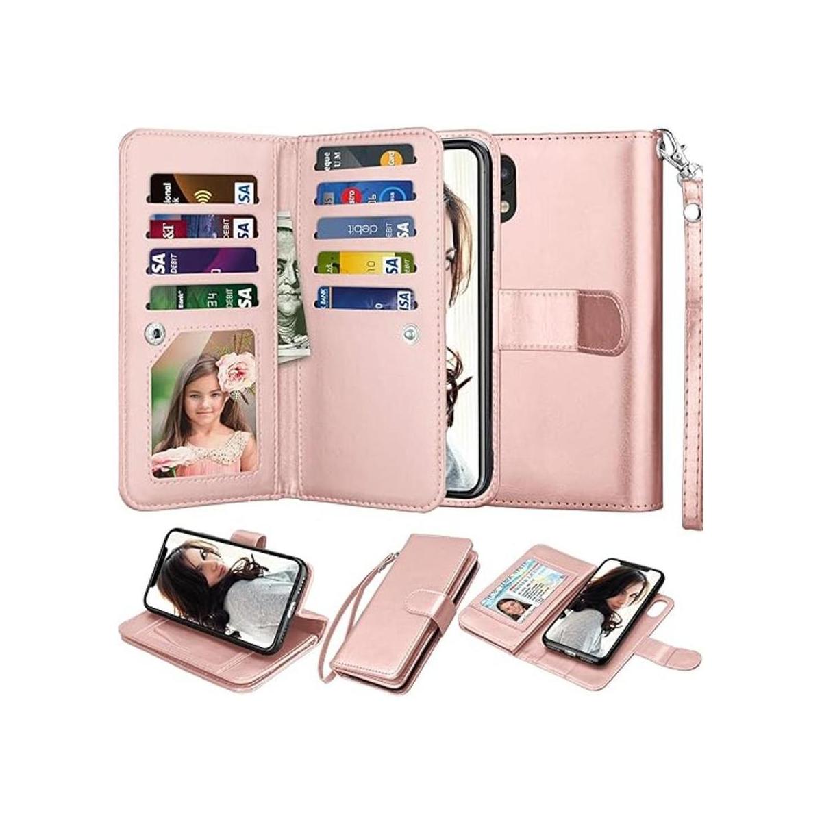 Njjex Funda tipo cartera para iPhone XR funda para iPhone