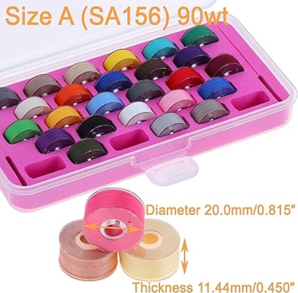 New brothread 28 piezas de colores surtidos 60S2 90WT_3