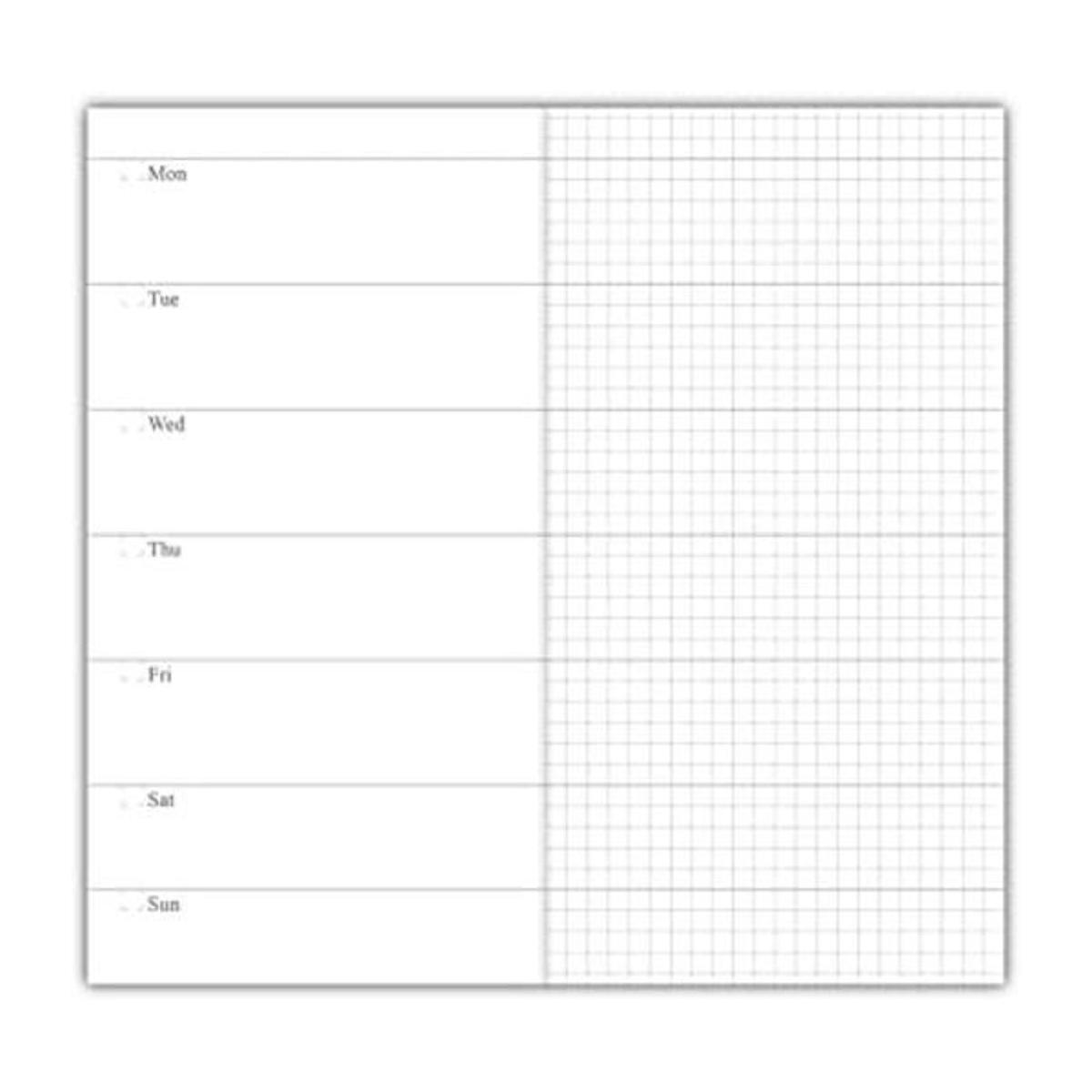 Paquete de 3 recambios semanales para cuaderno de
