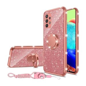 Funda para Samsung Galaxy A53 5G con purpurina de silicona_1