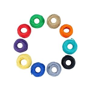 Cuerda de yute de 10 colores 820 pies cuerda de yute_1