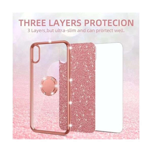 Linda funda para Samsung Galaxy A21 con purpurina de lujo_2