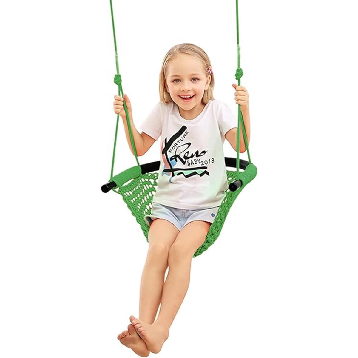 nets Tribe Columpio para niños tejido a mano columpio