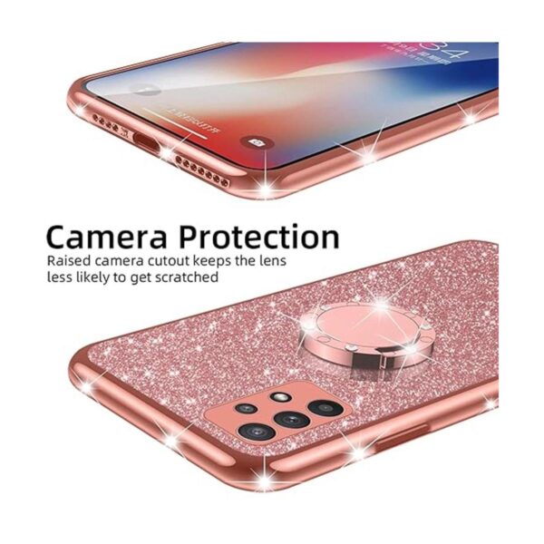Funda para Samsung Galaxy A53 5G con purpurina de silicona_4