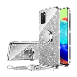Funda delgada para Samsung Galaxy A03S con purpurina de_1