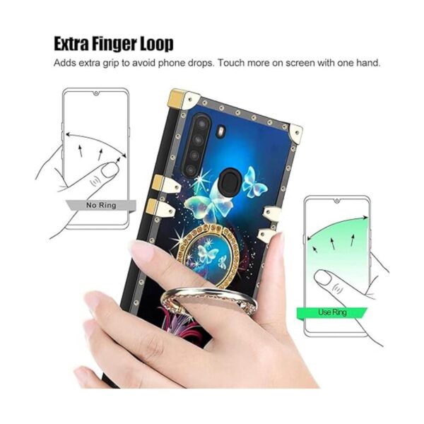 Funda para Samsung Galaxy A21 con soporte para anillo_3