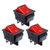 mxuteuk 3 piezas AC110V120V interruptor basculante DPST_1