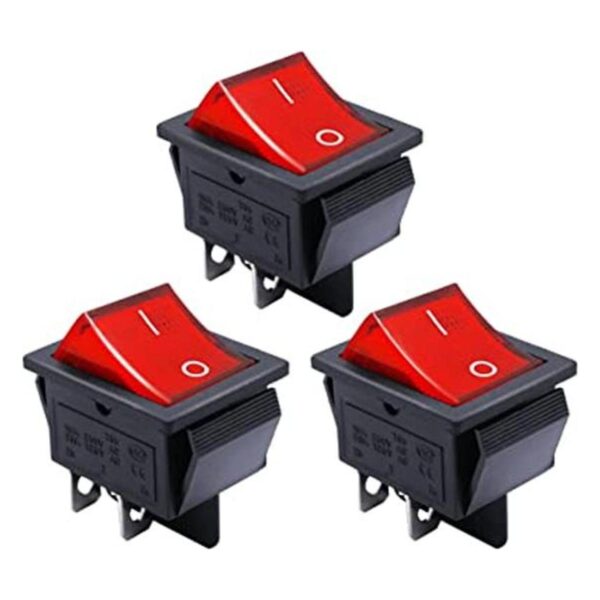 mxuteuk 3 piezas AC110V120V interruptor basculante DPST_1