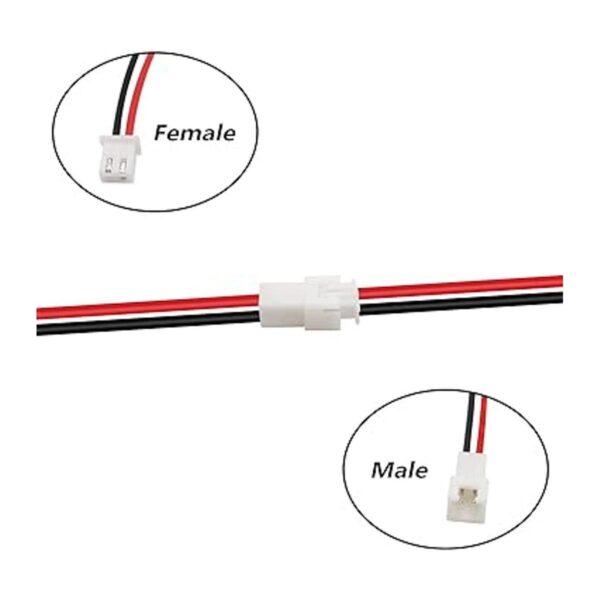 mxuteuk 20 pares 22 AWG 2 pines JST XH2.54 Conector Plug_3