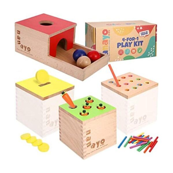 nanayo El kit de juego 4 para 1 incluye caja de_1