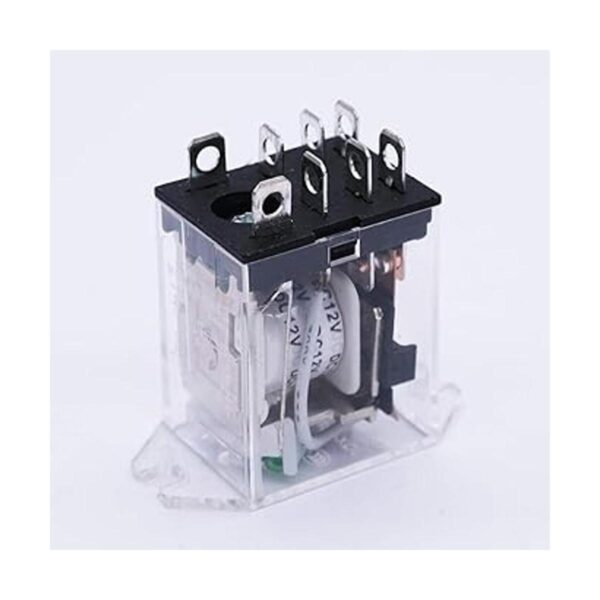 mxuteuk 2pcs DC 12V Coil 8 Pin 10A DPDT LED Indicator_4