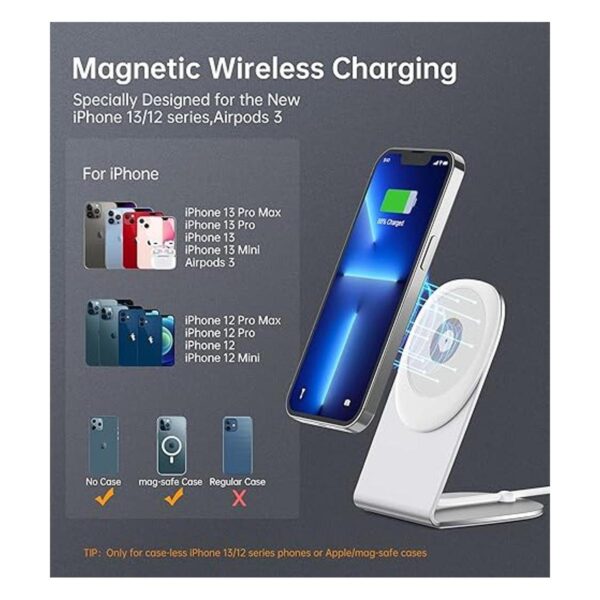 Cargador inalámbrico magnético para iPhone 1413 Soporte_2