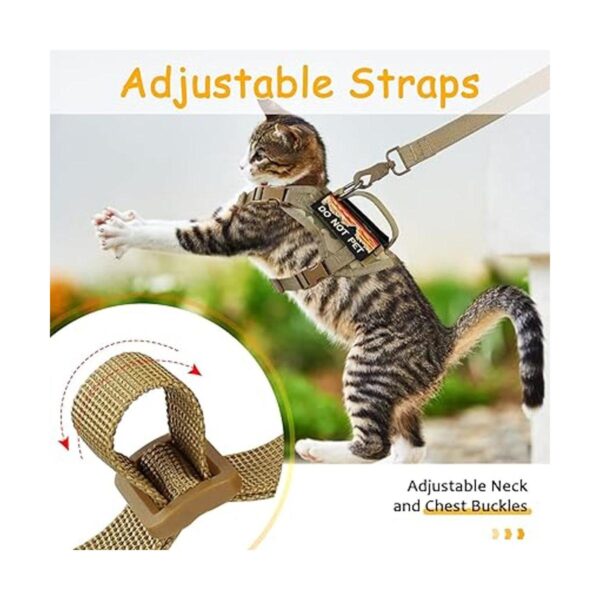 nanappice Arnés táctico para gatos para caminar chaleco