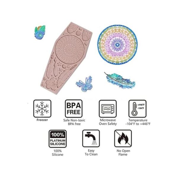 Molde de atrapasueños de silicona de chocolate con moldes