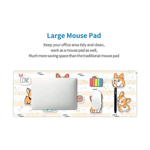 Linda alfombrilla de mouse con borde cosido XL grande_6