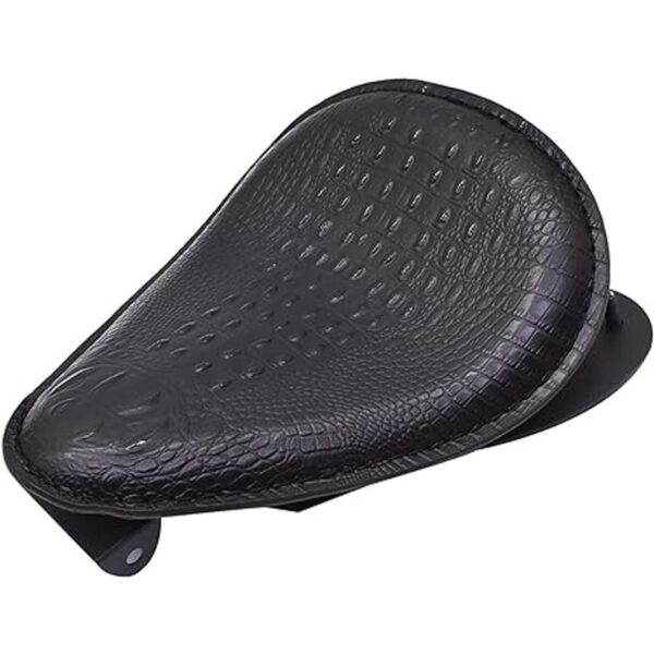 munirater Asiento de resorte negro para motocicleta con_2