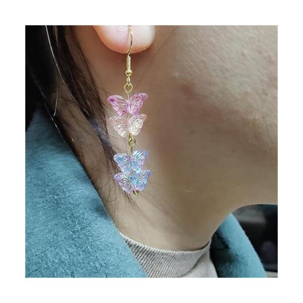 100 cuentas de cristal de mariposa al azar mezcla de_4
