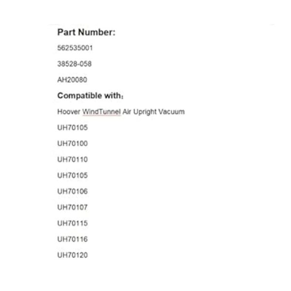 562535001 Cinturón compatible con aspiradora vertical_2