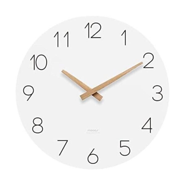 mooas Reloj de pared de madera plana reloj de pared de_1