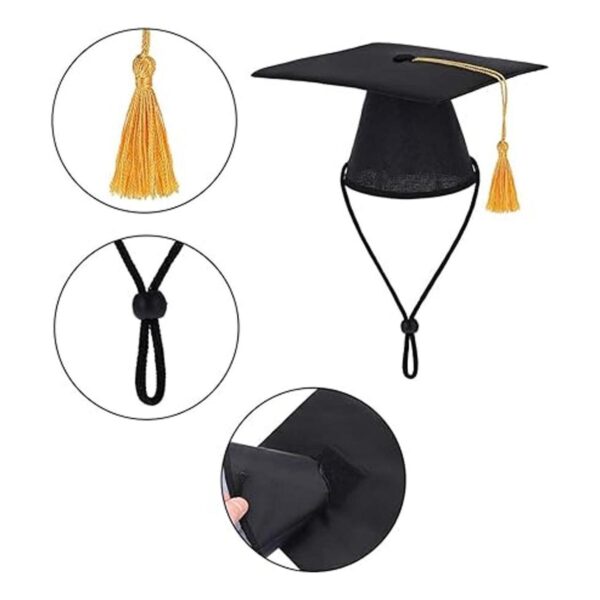 Mollensiuer 1 sombrero de graduación para mascotas color_6