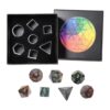 mookaitedecor Juego de 7 dados DND poliédricos de cristal_3