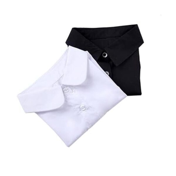 Blusa de cuello falso desmontable para mujer media_5
