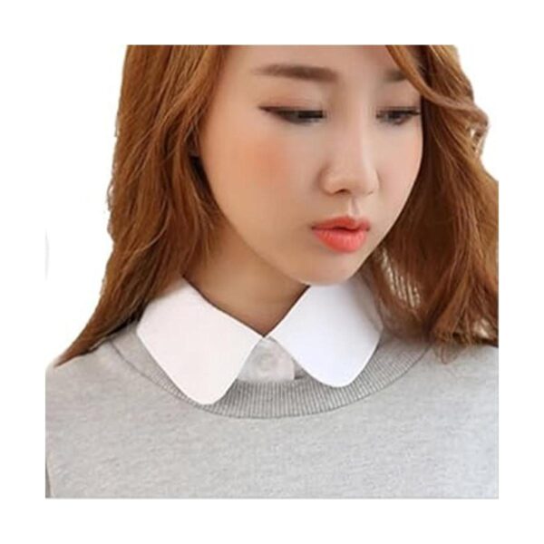 Blusa de cuello falso desmontable para mujer media_4
