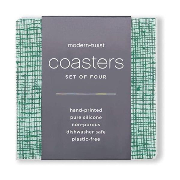 MODERNTWIST Juego de 4 posavasos 100 silicona libre de