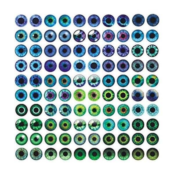 100 piezas de cabujón de cristal para hacer muñecas de_1