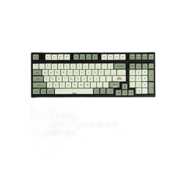 Teclas PBT de 126 teclas teclas verdes matcha de tinte_1