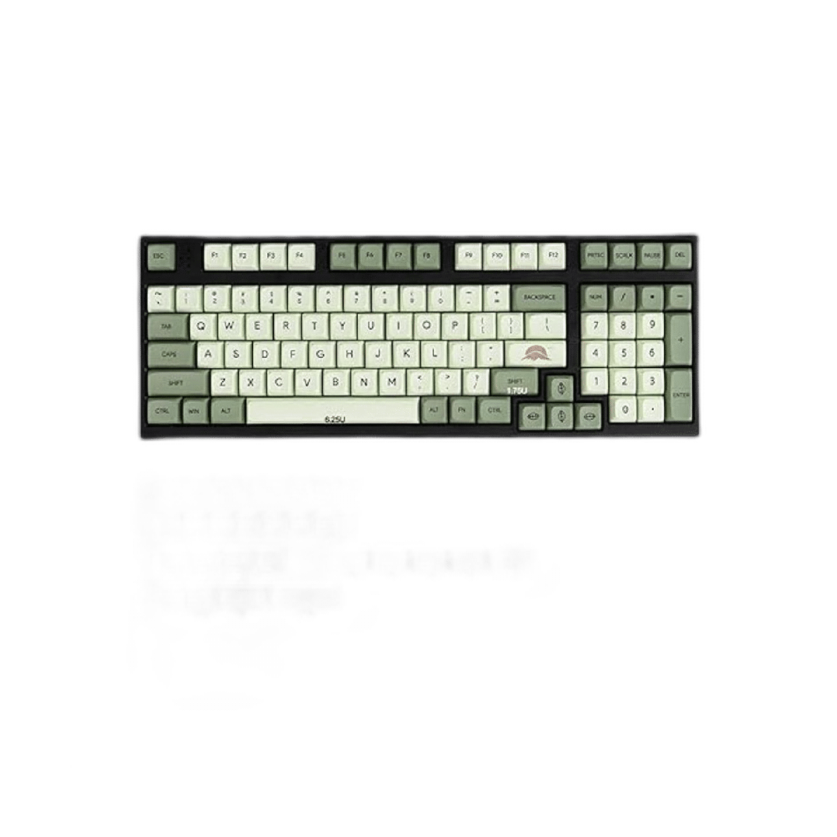 Teclas PBT de 126 teclas teclas verdes matcha de tinte