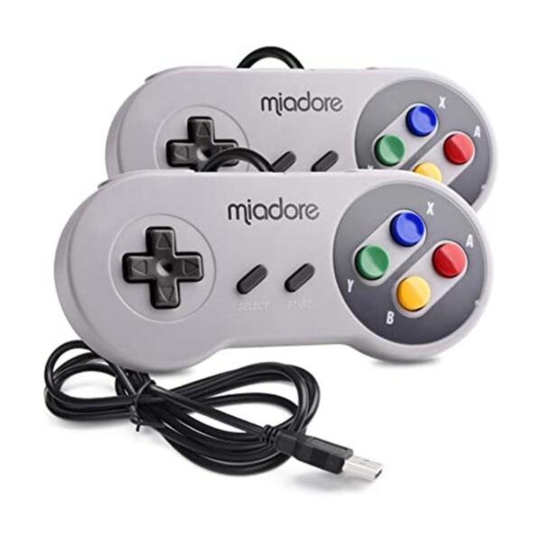 2 Pack USB Controller for SNES Retro Gaming miadore USB