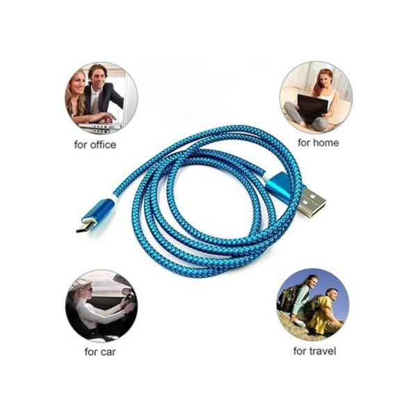 Paquete de 2 cables micro USB para Android de 6 pies_2