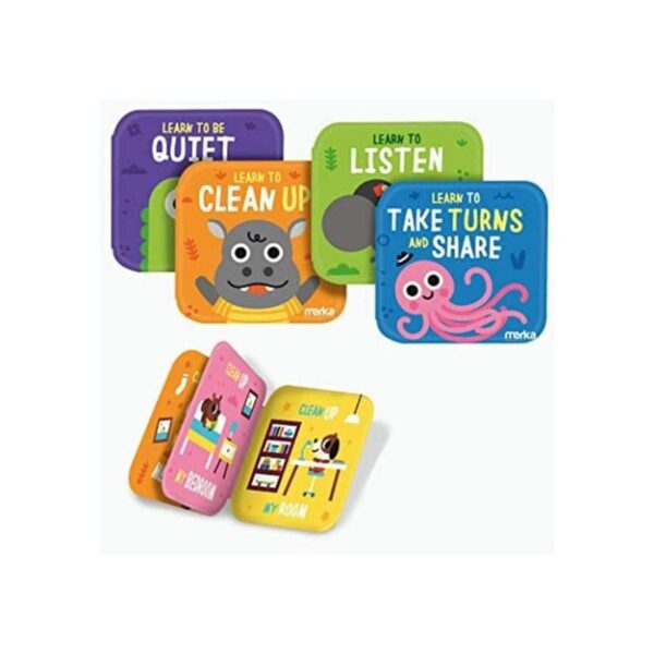 merka Libros de baño para bebés 4 libros impermeables y_1