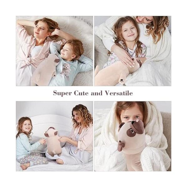 meowtastic Peluches con peso pug de felpa de bulldog_4