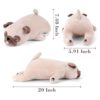 meowtastic Peluches con peso pug de felpa de bulldog_3