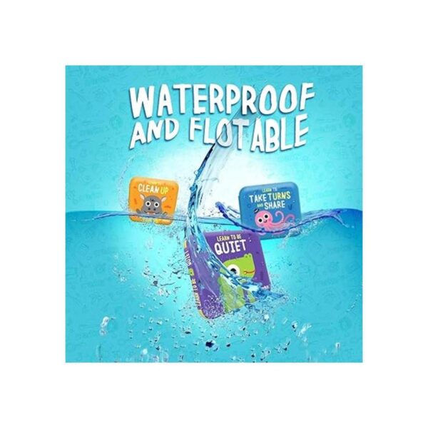 merka Libros de baño para bebés 4 libros impermeables y_3