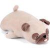 meowtastic Peluches con peso pug de felpa de bulldog_1
