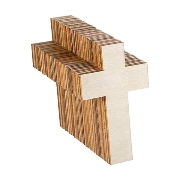 36 piezas de recortes de madera en blanco piezas de