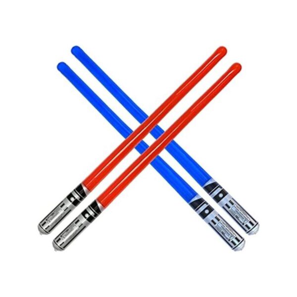 Megasumer Pack de 4 juguetes inflables de espada de sable_1