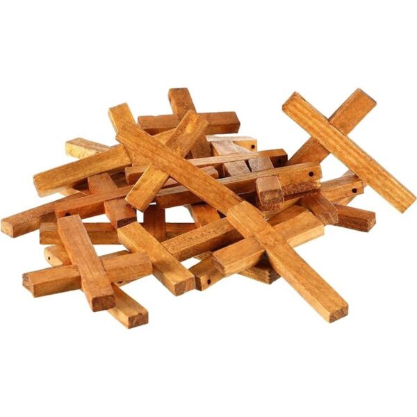 24 colgantes de cruz de madera natural para manualidades_1