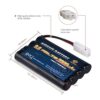 Melasta AA 96 V 2000 mAh NiMH batería con conector Tamiya