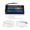 Melasta AA 96 V 2000 mAh NiMH batería con conector Tamiya