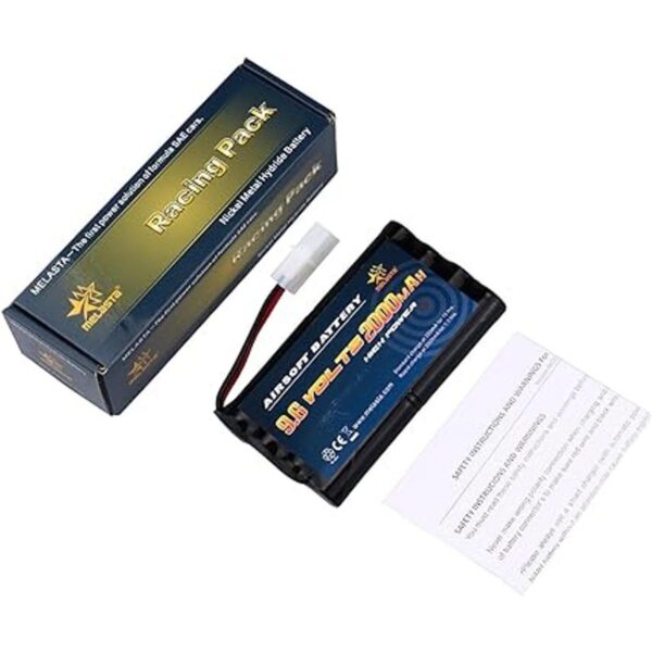 Melasta AA 96 V 2000 mAh NiMH batería con conector Tamiya