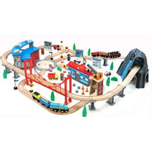 Maxim Juego de 100 piezas de tren de madera de montaña_1