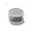 madesmart Tocadiscos básico 2 niveles blanco_4