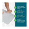 malu Diatomaceous Earth Tapete de baño de piedra