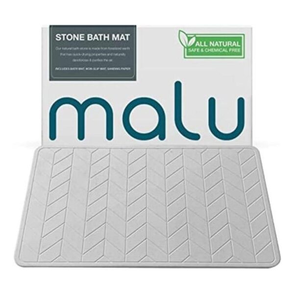 malu Diatomaceous Earth Tapete de baño de piedra