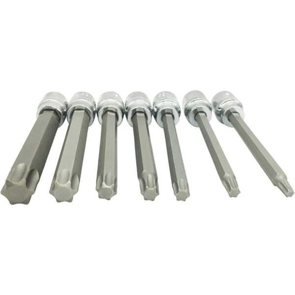 Juego de llaves Torx Star extra largas de 7 piezas T25T60