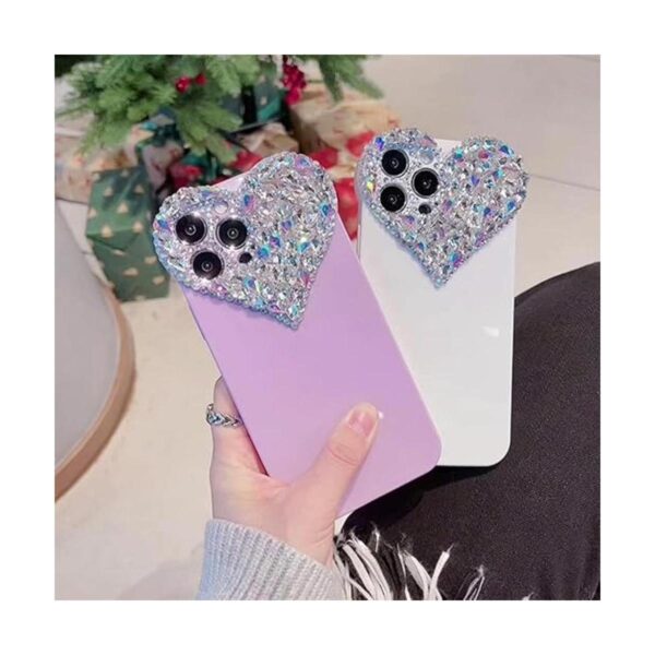 Malimalihong Linda funda para iPhone 11 con purpurina 3D_5